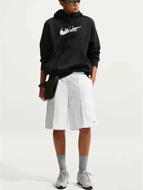 Nike Sportswear Phoenix Fleece Women's Oversized Logo Hoodie NWT Black XXL - Image 4