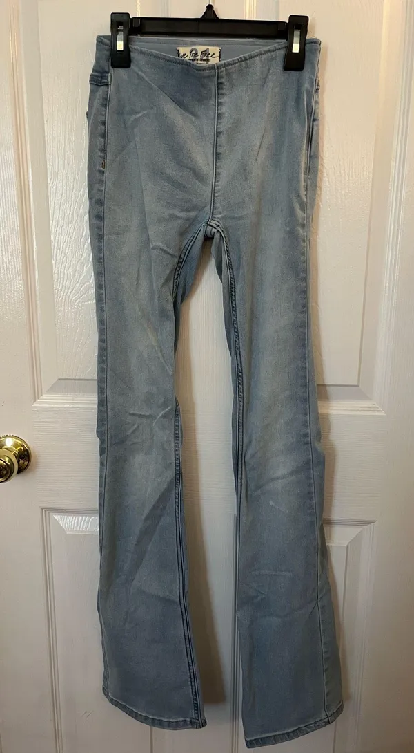 Free People Penny Pull-On Flare Jeans - Image 3
