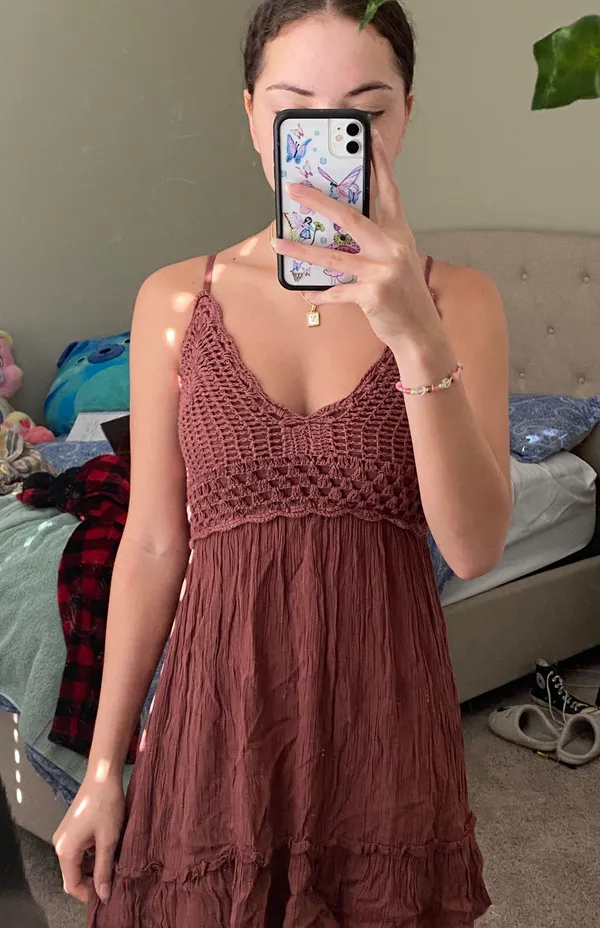 Blush Burgundy Dress - Image 4
