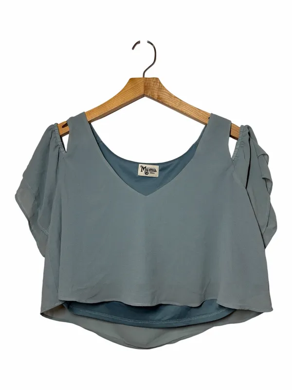 Show Me Your Mumu Sadie Ruffle Crop Top - Image 2