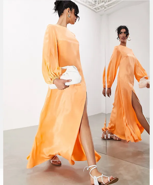 ASOS Orange Dress - Image 2