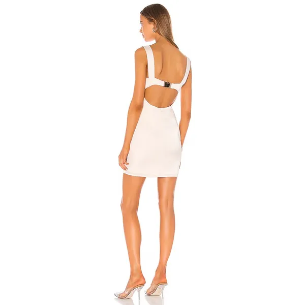 Superdown Rina Cut Out Mini Dress Blush Pale Pink Sz XS NWT Club Sexy - Image 4