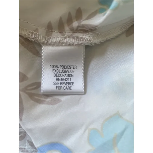 California Dynasty Floral Satin Chemise Nightgown Women Dainty Size Medium Slip - Image 7