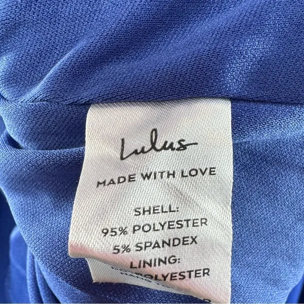 NWT Lulus‎ Glamour Goals One-Shoulder Mini Dress in Cobalt Blue Size Extra Small - Image 8