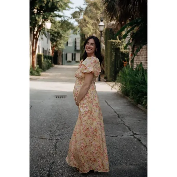 HOUSE OF CB Felizia Puff Sleeve Sundress in Butter Print Size X-Small - Image 3