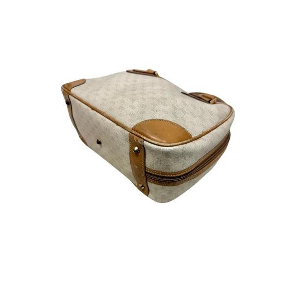 GUCCI Cream GG Monogram Micro Supreme Top Handle Vtg Bag|COA - Image 7