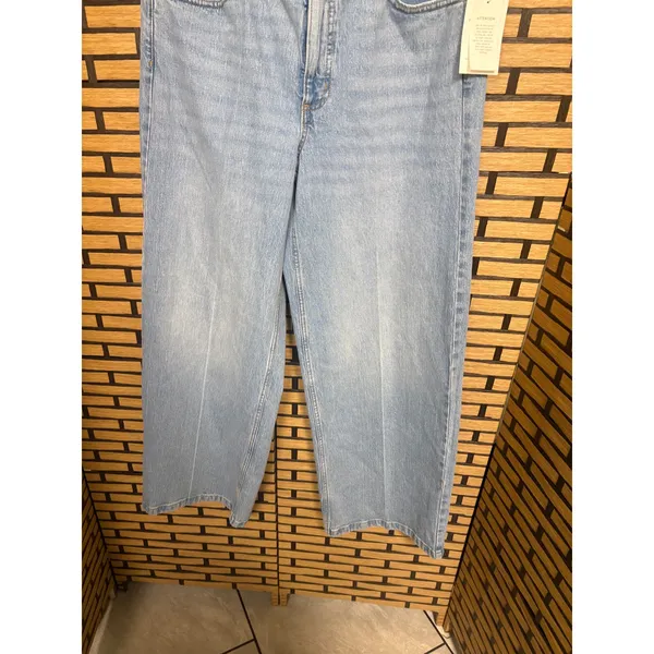 Free Assembly High‎ Rise Trouser Jeans Size 12 Blue - Image 4