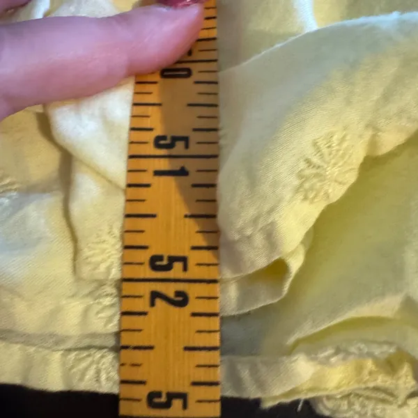 Old Navy Tiered Floral Embroidered Maxi‎ Tank Dress Medium Butter Yellow Granola Fairy - Image 15