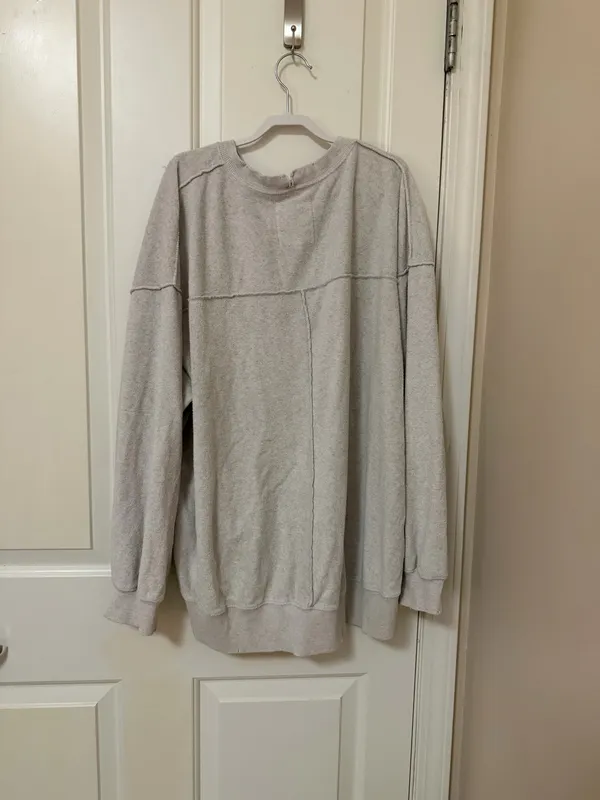 Aerie Sweatshirt Oversized Pullover Grey - Image 4