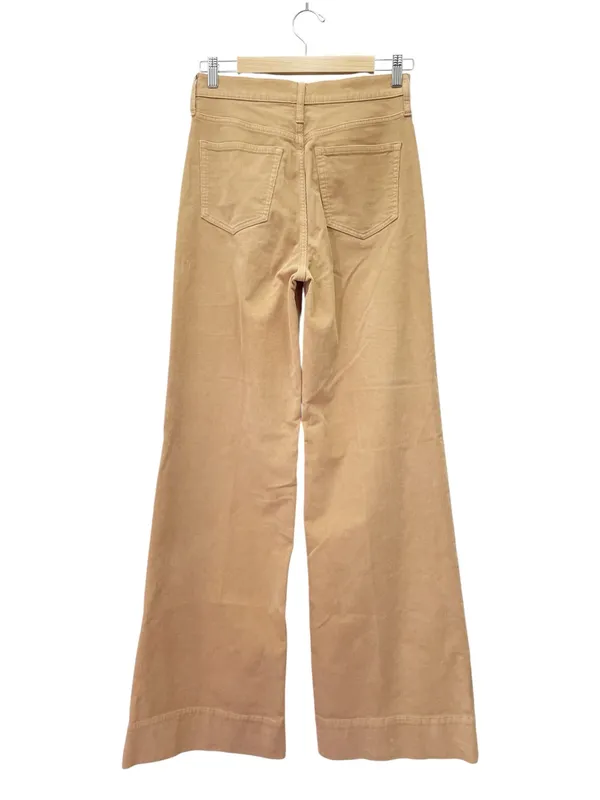 J. Crew Tall Wide Leg Corduroy Pants 26T Tan High Rise Trouser Jeans Stretch - Image 3