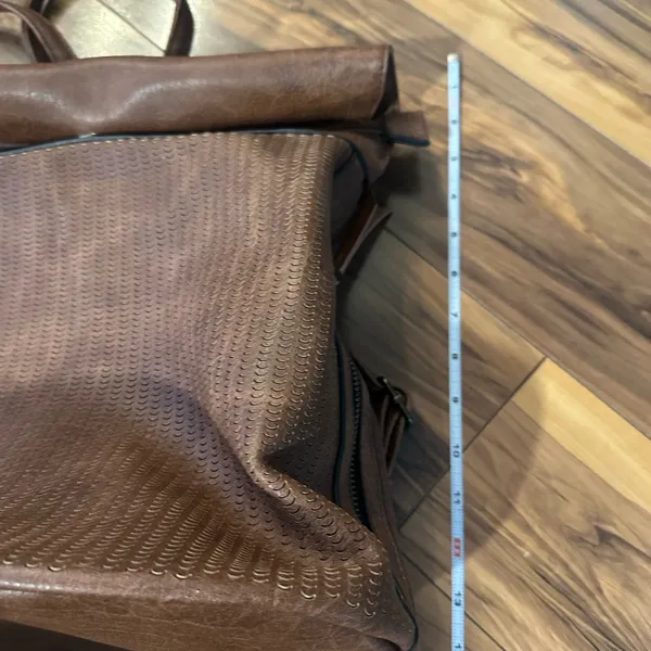 Brown Medium Size Back Pack with Adjustable Straps - Image 5