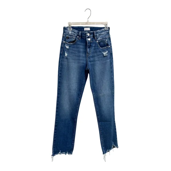 KanCan Walnut High Rise Slim Straight Jeans Comfort Stretch Denim Sz‎ 5/26 - Image 4