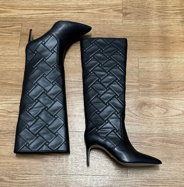 Kurt Geiger Quilted knee high boots - Image 14