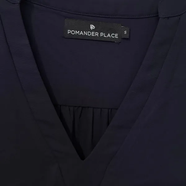 Tuckernuck Pomander Place Navy Poplin Kenzo Mini Dress Size Small - Image 3