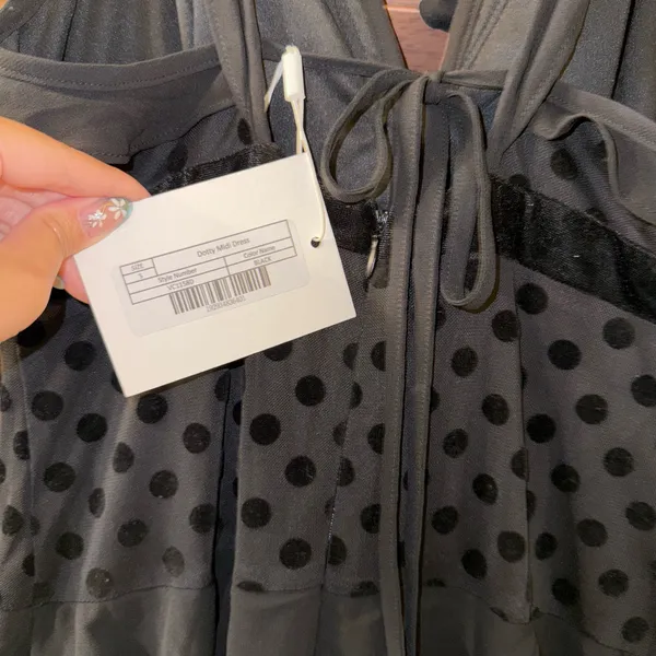 NWT Anthropologie x Endless Rose Dotty Sleeveless V-Neck Ruffled Maxi Dress S - Image 11