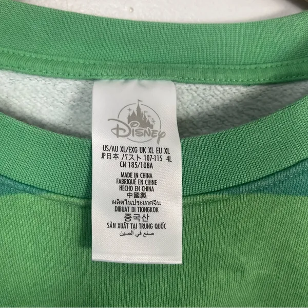 Disney Adults Pullover Sweatshirt - Mickey and Friends - Green size xl - Image 3