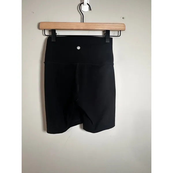 Yogalicious Womens Black High Rise Biker Shorts XS Athletic Yoga‎ Activewear - Image 3