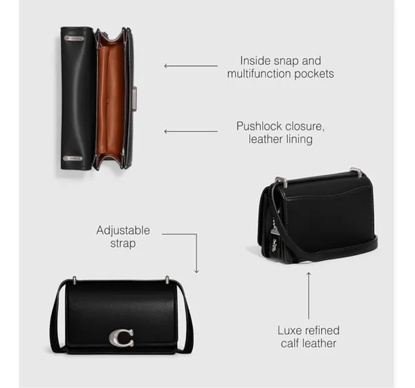 Coach Bandit black leather crossbody - Image 17