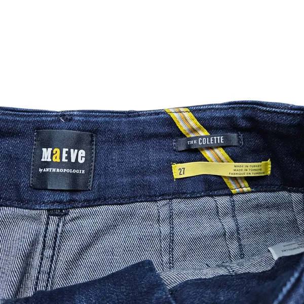 Maeve Anthropologie The Colette Jeans Womens 27 Crop High Rise Wide Leg Denim - Image 5
