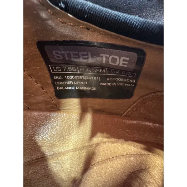 Ariat Steel Toe Leather Safety Work Clogs Slip On Black Women's 7.5B - Image 4