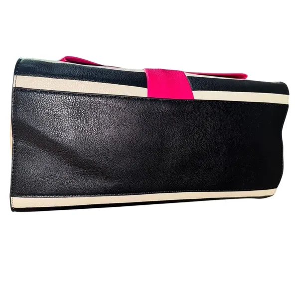 BETSEY JOHNSON Curtsy Stripe Structured Satchel BM19315 New with Tag MSRP $118 - Image 7