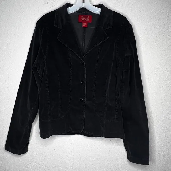 Vintage‎ Paris Blues Corduroy Jacket Black Size L - Image 5