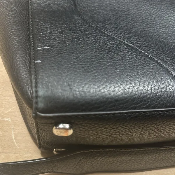 Tumi Stanton Kiran Tote Black Leather Travel Bag - Image 12
