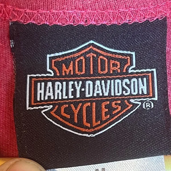 Harley Davidson Y2K Women’s Medium Red Tank Top. - Image 3