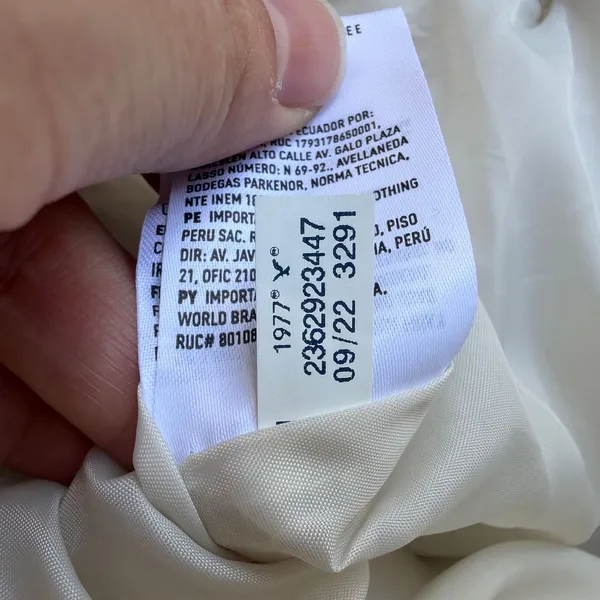 American Eagle Cream Hooded Puffer Vest Small Off White Quilted Snap Front 09/22 - Image 5