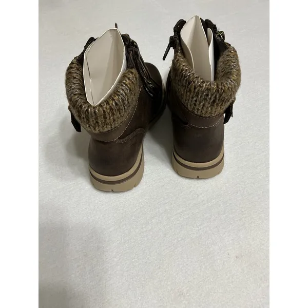 Cliffs by White Mountain Hearty Boots Womens 6 Brown Sweater Cuff C32703-249 NIB - Image 5