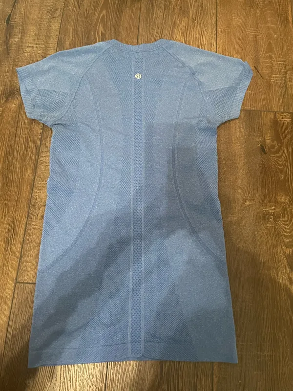 Blue Lululemon Swiftly Tech short Sleeve - Image 2