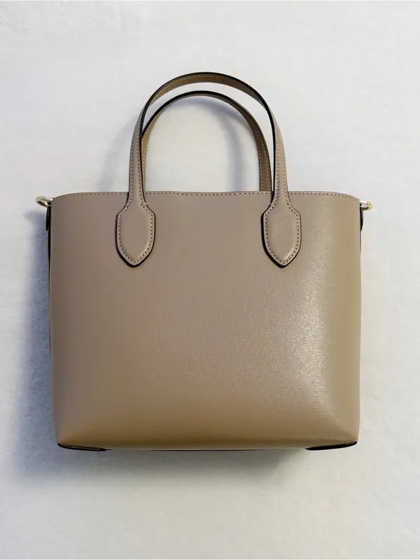 Kate Spade Bleecker Saffiano Nude Leather Medium Tote #Neutral Taupe - Image 9