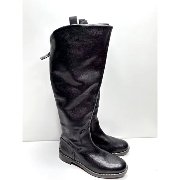 Franco Sarto‎ Meyer Black Leather Knee High Boots Size 6 - Image 4