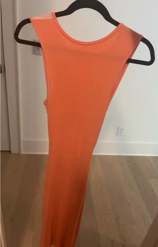 Pink and orange cut out dress - Image 2