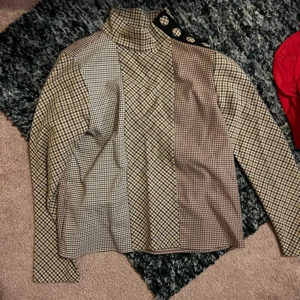 Zara‎ small plaid blouse - Image 2