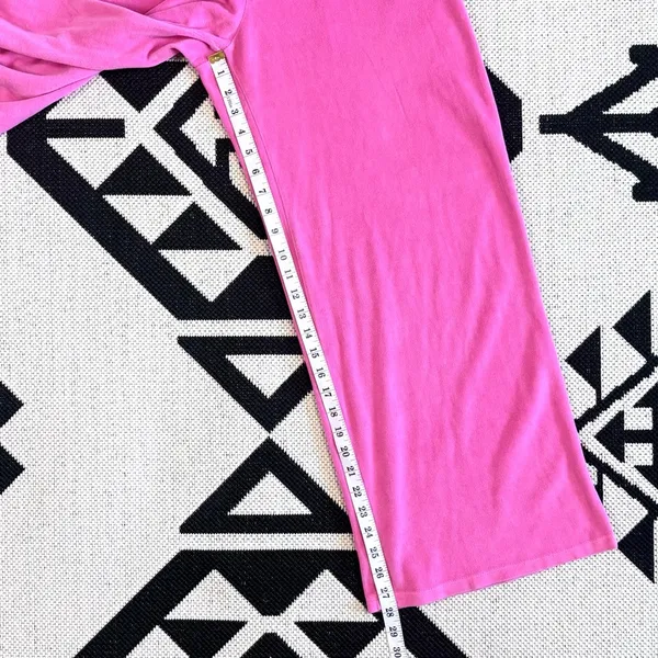 Lonely Ghost Y2K Pink Velour Rhinestone Wide Leg Tracksuit Pants Medium - Image 5