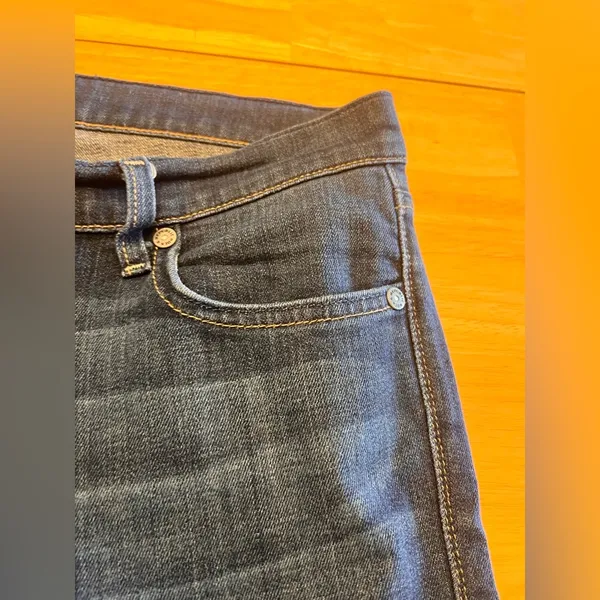 Rock & Republic Blue Flare Wide Leg Jeans - Image 4