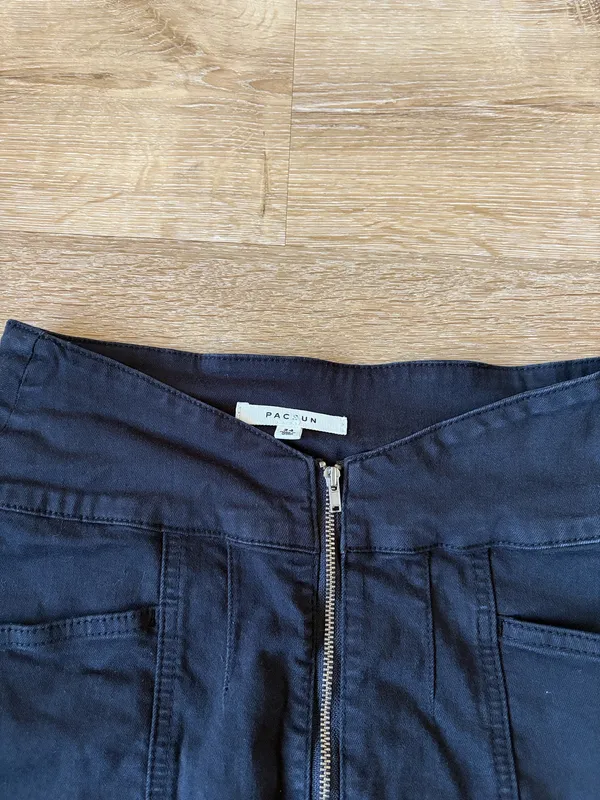 PacSun Denim Black Mini Skirt - Image 4