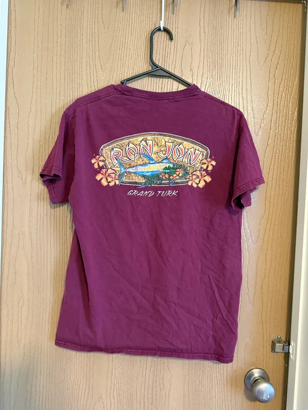 Maroon Ron Jon T-Shirt - Image 2