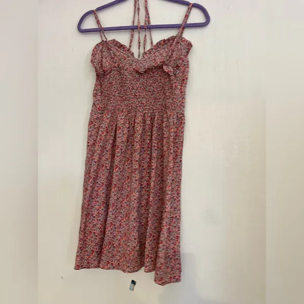 SHEIN Red Floral Mini Dress - Image 4