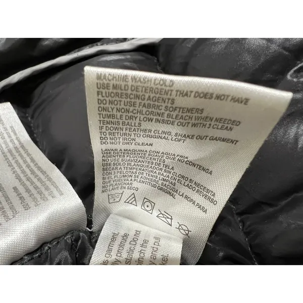Andrew Marc Long Down Puffer Coat Black XL 650 Fill Packable Hooded Winter - Image 11