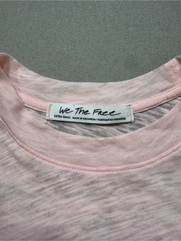 Free People We The Free Peach Slub Knit Top - Image 3
