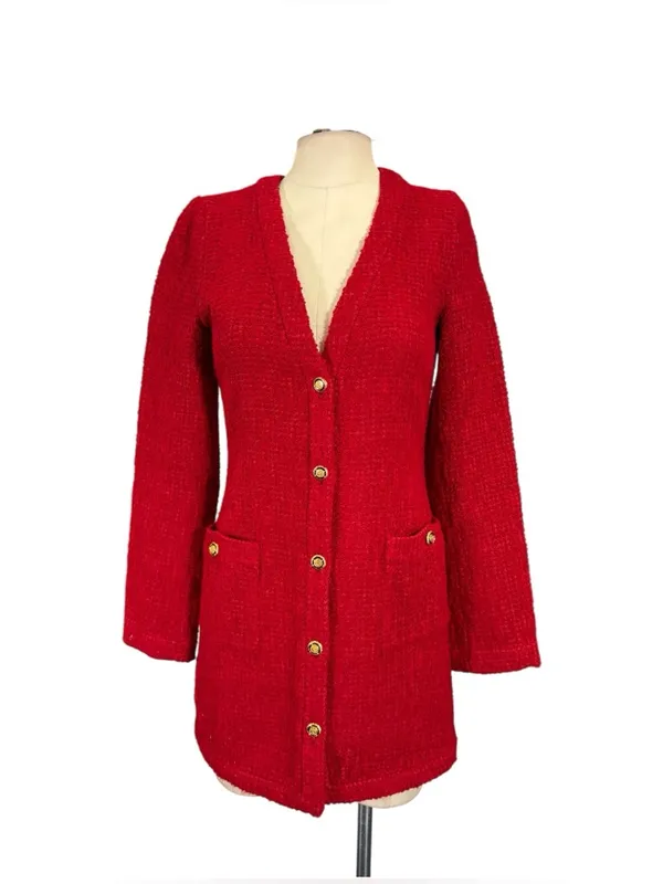 Zara Tweed Weave Dress Size XS - Image 2