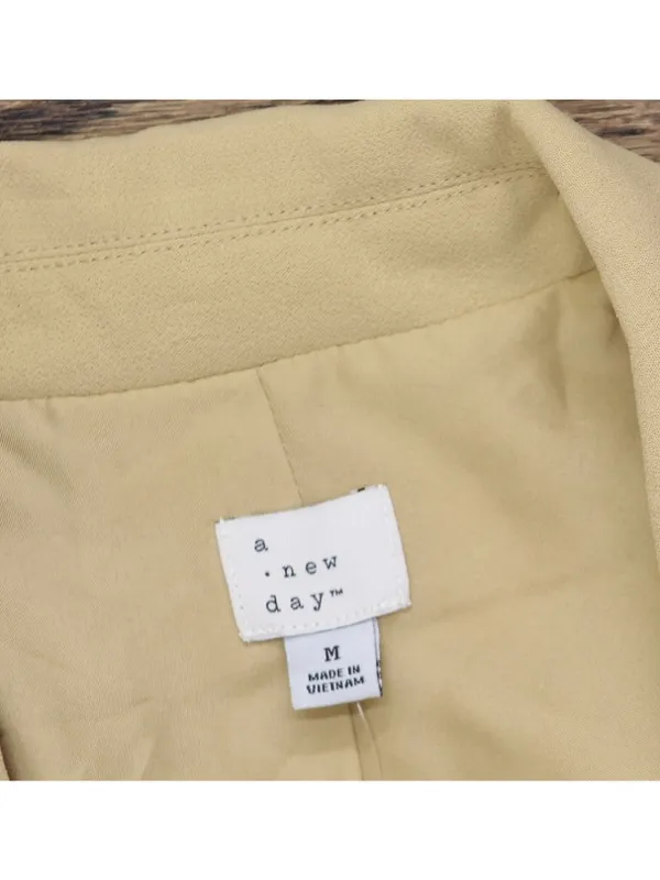 NWT A New Day Signature Crepe Slim Fit Blazer Jacket 92994546 Tan Brown M - Image 4