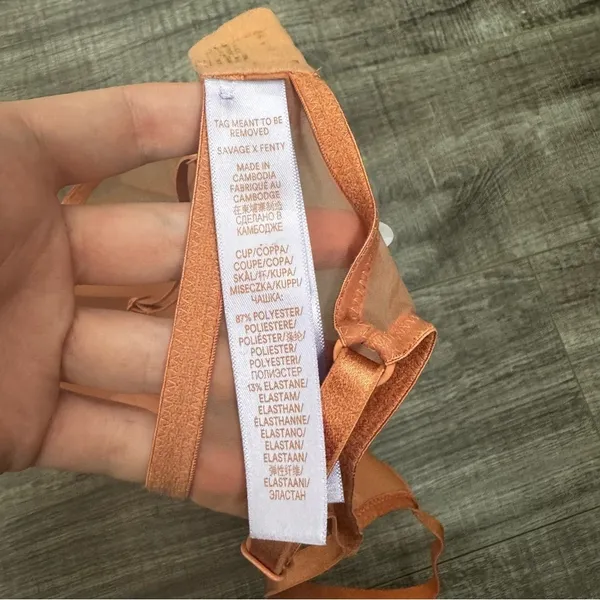 Savage X Fenty Sheer X Demi Spacer Underwired Stretch-Woven Bra Size 34B - Image 3
