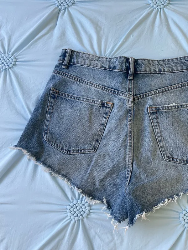 ZARA Jean Shorts High-Waisted - Image 9