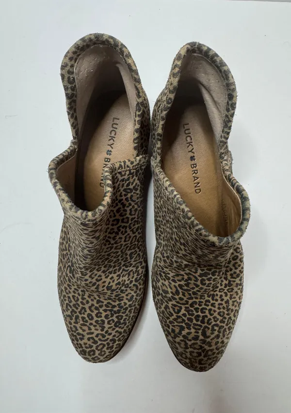 Baley Animal Print Ankle Boots Size 7.5M - Image 2