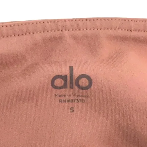 Alo Yoga Ultimate Stripe Mesh Leggings Pink Rosewater Athletic Pants Size S - Image 8