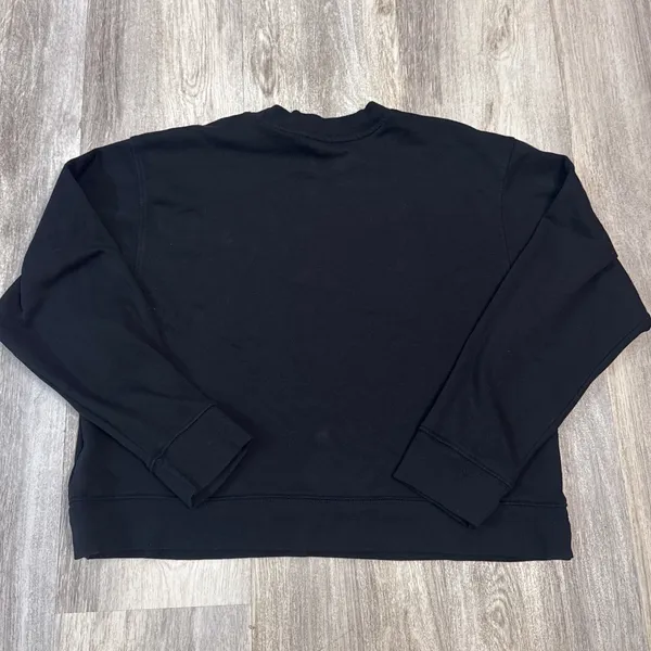 The North Face Womens Black‎ Design Logo Crew Neck Sweatshirt Size Medium - Image 3
