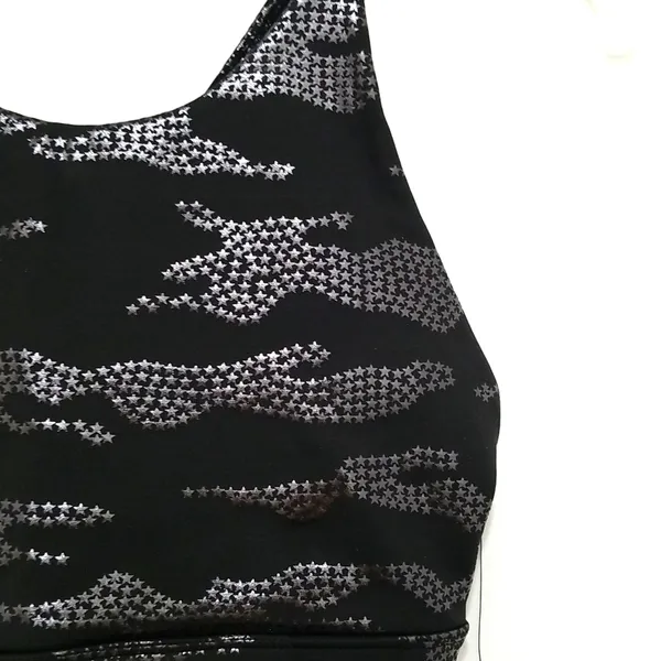 Glyder Shimmering‎ Black Sports Bra - Image 3